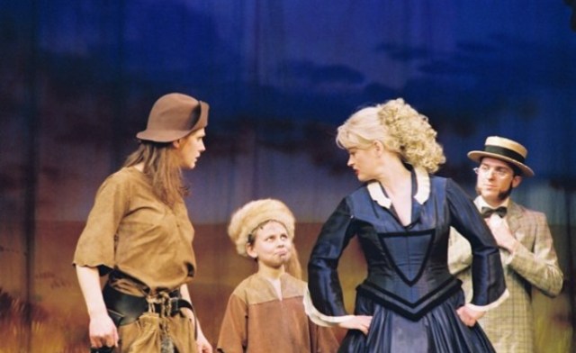 It's called pin the tail on the donkey, not pin the tail on me you stupid boy.