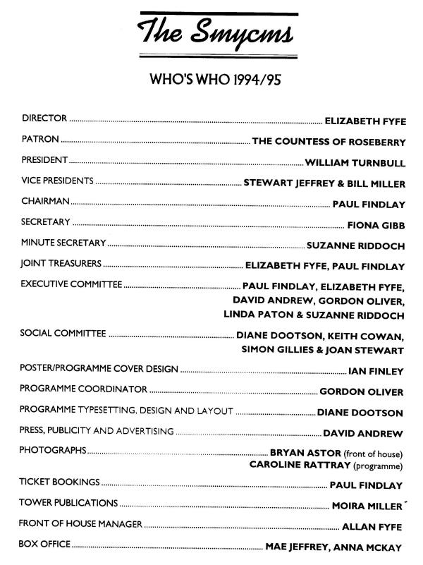 The Smycms Who's Who