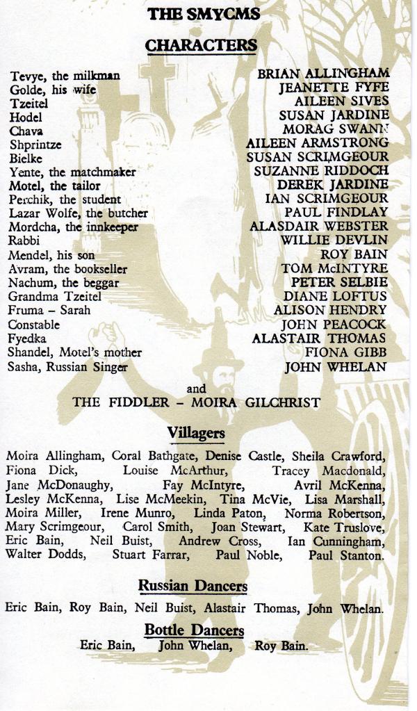 Cast List